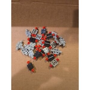 LEGO Lot of Light‎ Gray & Black Technic Axle Pin Connector Pieces Vintage